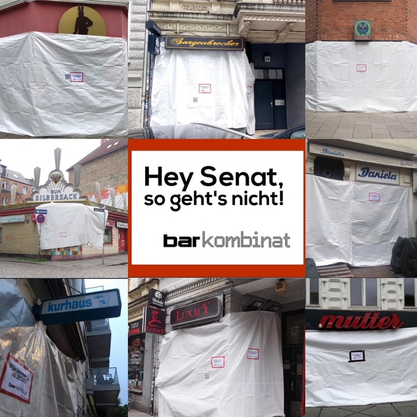 Save our Bars! Barkombinat Hamburg - Spende für Klage