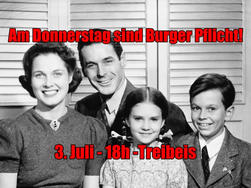 Burger im Café Treibeis