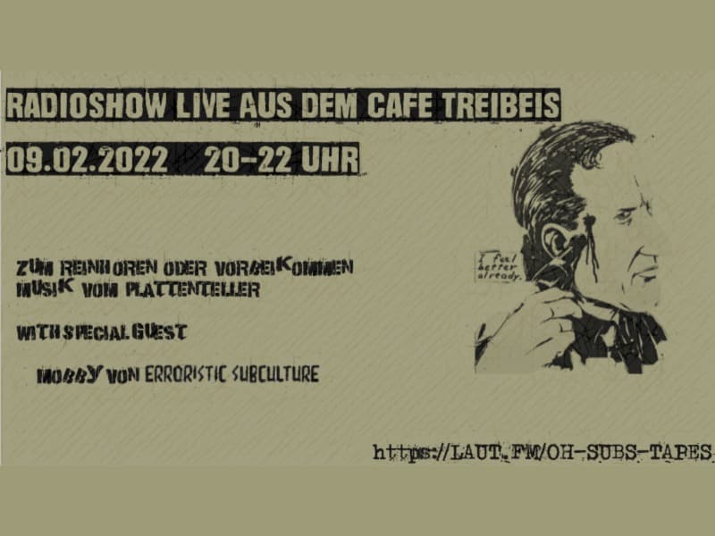 Mittwoch, 9. Februar - Liveradio aus dem Café Treibeis