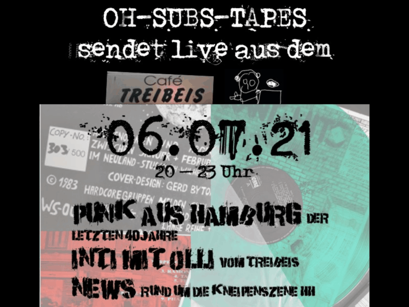 Radio mit Oh Subs Tapes aus dem Café Treibeis