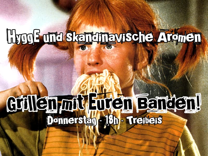 Skandinavisch grillen im Treibeis
